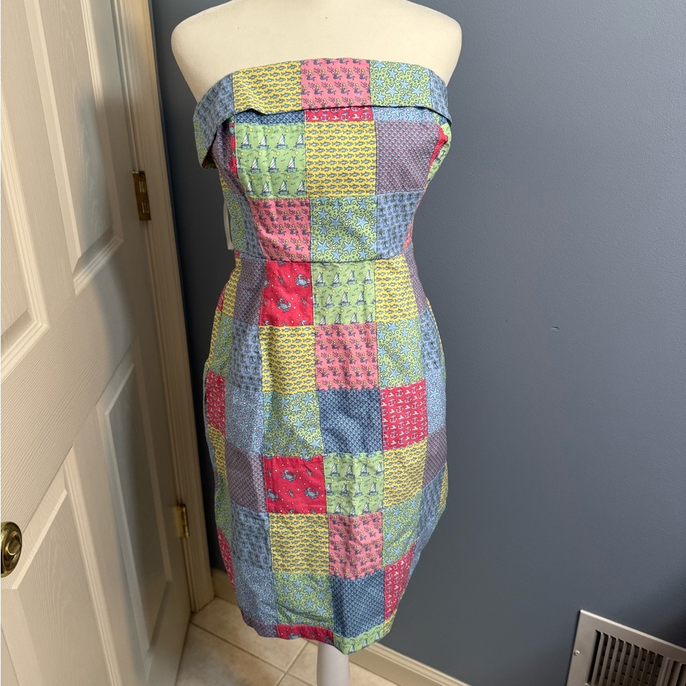 NWT Vineyard Vines Heritage Original Patchwork
Strapless Dress